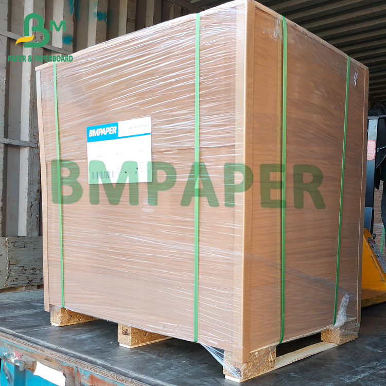China Takeaway Box Material Poly Coated Kraft Paper Board Natural Brown factory