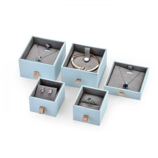 Quality Cardboard Pendant Jewelry Ring Necklace Boxes Handmade With Paperboard for sale