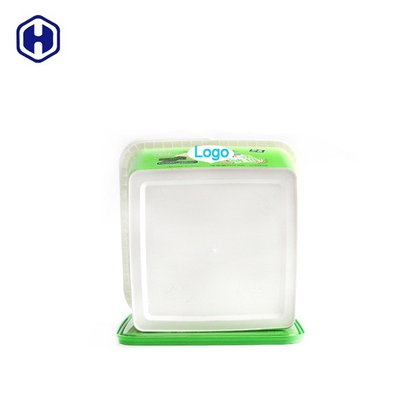 Quality Strong Reusable Small Square Plastic Containers Sturdy Scratch Resistant for sale