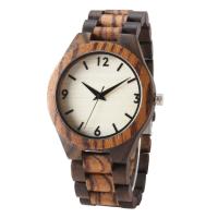 China Custom Logo Bamboo Wooden Watches High Durability For Lover Couple Valentine's Day factory