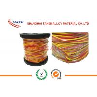 Quality 20 awg 24awg wire 0.5mm Thermocouple wire Type K L U X With PTFE / Fiber Glass / for sale