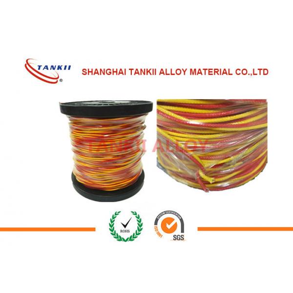 Quality 20 awg 24awg wire 0.5mm Thermocouple wire Type K   L  U  X  With PTFE / Fiber Glass / PVC /  Insulation with high temp for sale