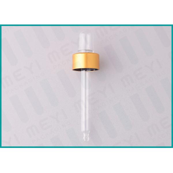 Quality 20/400 E-liquid Bottle Dropper With Clear TPE Monprene Bulb and Aluminum Collar for sale