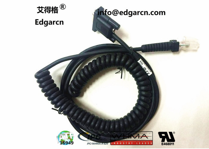 China Black Data Transfer Cable 8-0736-80 Vx810 , Pvc Oem Wiring Harness For Verifone factory