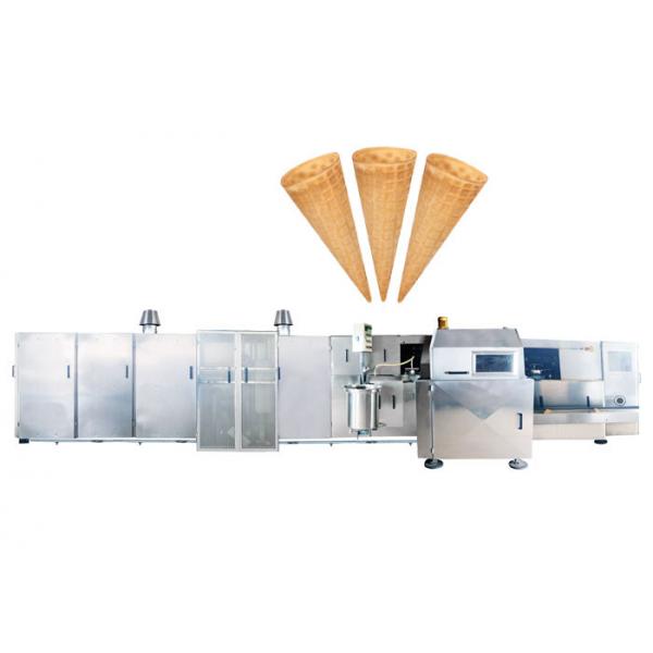 Quality Custom Roller Sugar Cone Production Line / Industrial Ice Cream Maker With Batter Tank And Pump System for sale