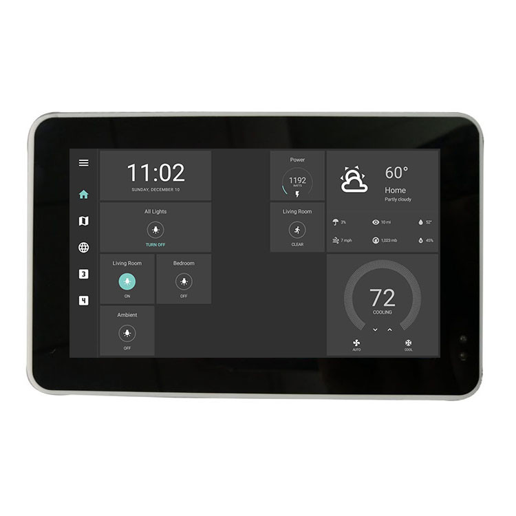 China 4.99 Inch Touch Wall Mounted POE Touch Tablet With Zigbee Proximity Sensor For Device Control for sale