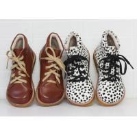 China 4-6 Years / 7-12 Years Leopard Print Kids Leather Boots Kids Shoes for Boys Girls factory