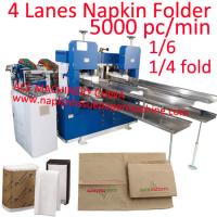 China High Speed Multi Size Paper Napkin Machine With 4 Decks Double Embossing And Double Jumbo Rolls factory