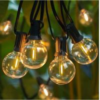China 25 G40 Bulbs Vintage Patio Garden Light String 25Ft Globe String Lights factory