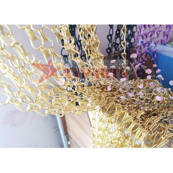 Quality Decorative Aluminum Chain Curtain Restaurant Wall Partition Divider for sale