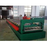China Customized Design Roof Roll Forming Machine / Corrugated Sheet Making Machine for sale