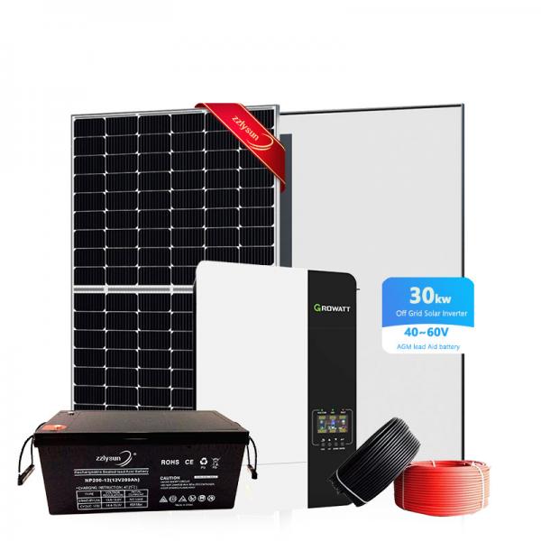 Quality MPPT Controller Off Grid Solar Power System With Battery 25KW 30KW for sale