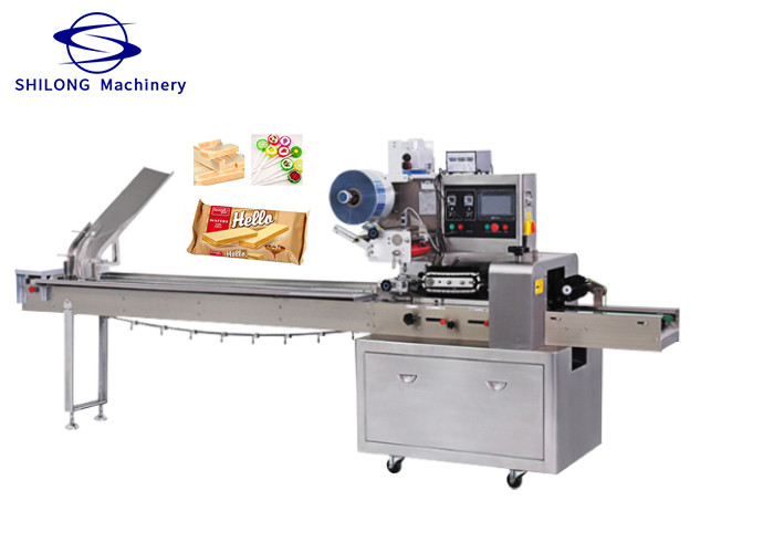 China Full Automatic Horizontal Packing Machine For Bread Cookies Fruits Vegetables factory