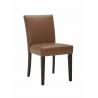 China Solid Back Leather Dining Room Chairs Faux Leather Upholstered Side Chair factory
