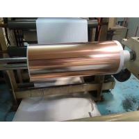 China Side Treated Copper Film Roll  Black And Red Color Customized Length for sale