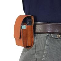 China First layer of leather Real Leather Belt Clip Hanging Waist Pouch Flip Case for IQOS e-cigarette factory