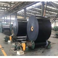 China Industrial Fire Resistant Conveyor Belt , Black Color Reinforced Rubber Belting factory