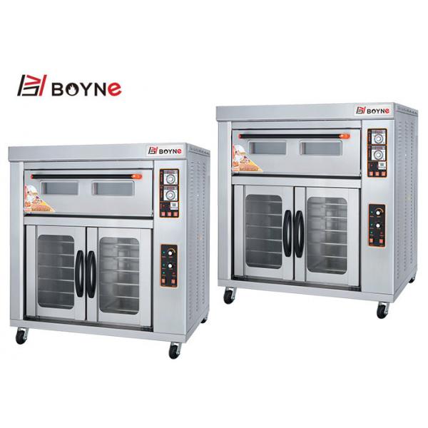 Quality Electric Bakery Two Deck Four Tray Deck Oven with Twelve Proofer for sale