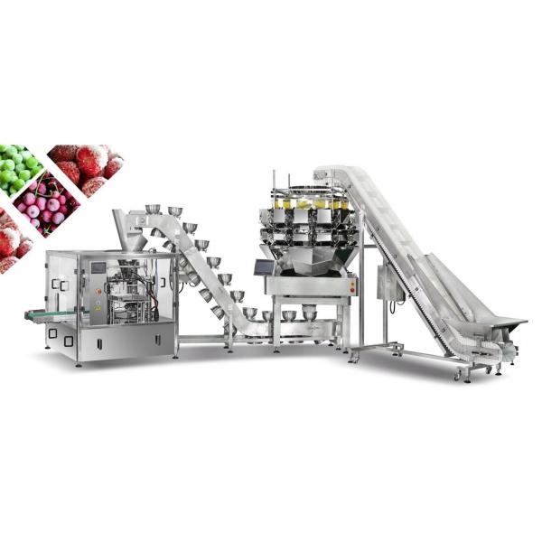 Quality SUS 304 Frozen Food Packing Machine Auto Weighing System CE Certificate for sale