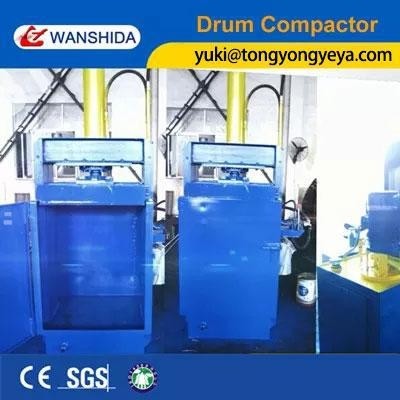 Quality 21 MPa Industrial Baler Machine 25 Ton Heavy Duty Vertical Baler For Light Steel Drums for sale