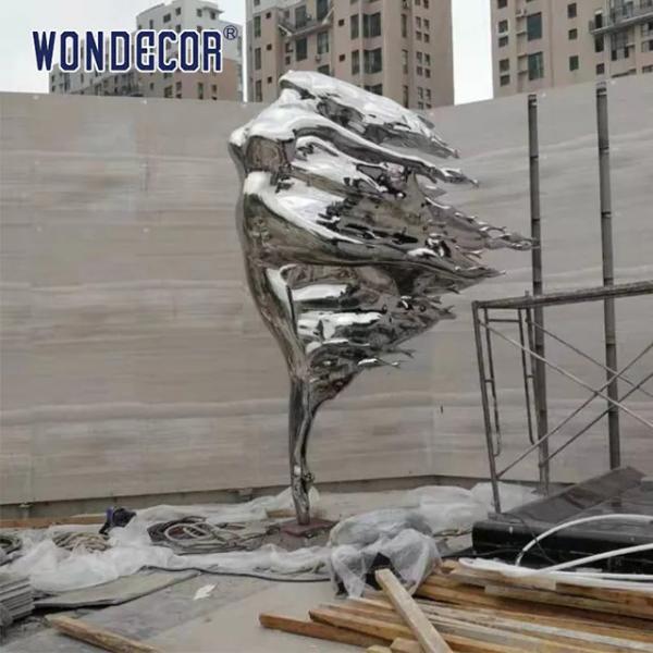 Quality Outdoor Garden Forged Metal Sculpture Abstract Women'S Stainless Steel Sculpture for sale