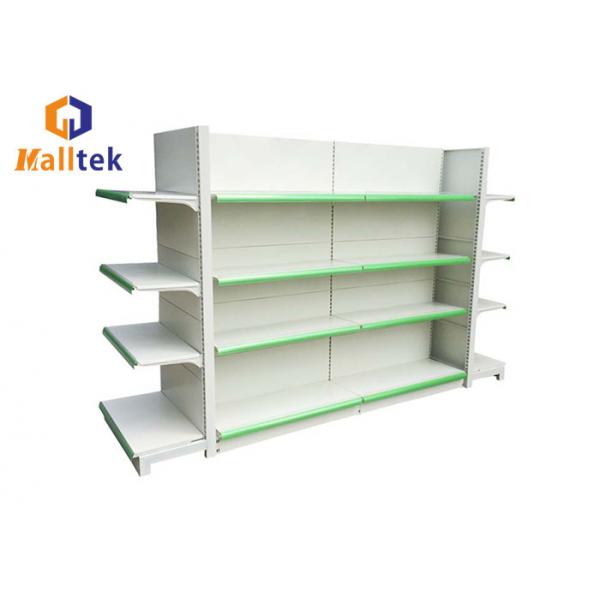Quality Metal Multi Tier Heavy Duty Grocery Store Shelves Advertising For Hypermarket for sale