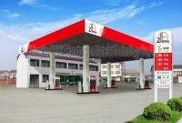 China Space Frame Steel Structure Fast Building Gas Petrol Station Construction factory