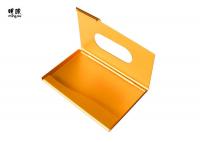 China Gold Mens Credit Card Holder Case Metal Material , Trendy Visiting Card Pouch Holder factory