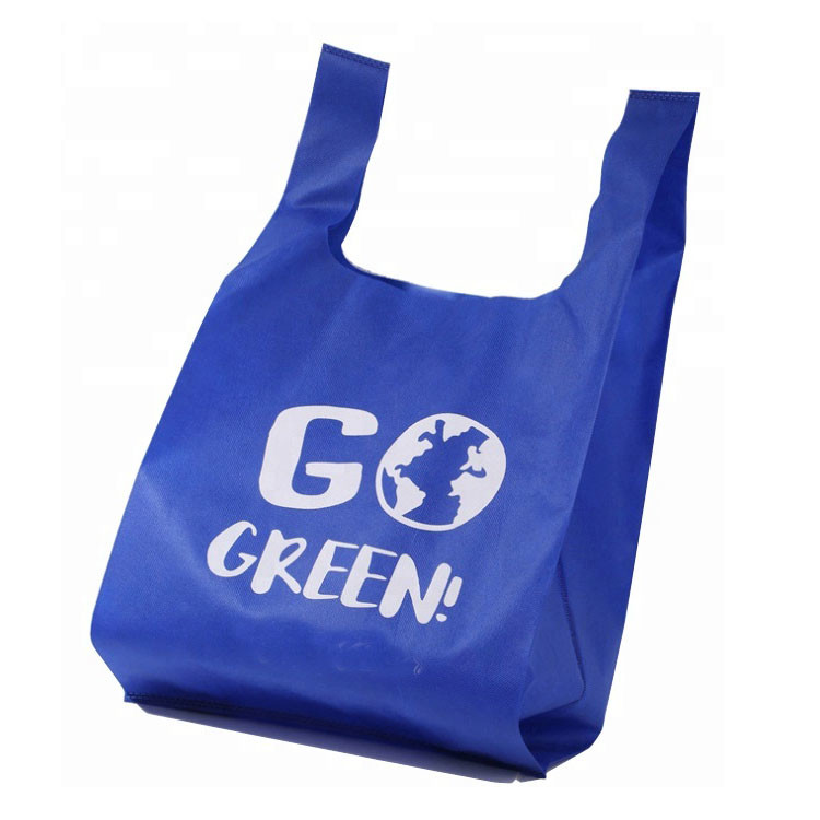 China Non Woven Custom Reusable Grocery Bags U Cut Washable Customized Size factory