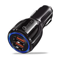 China Black USB Car Charger MP3 Player Dual USB FM Transmitter High Frequency factory