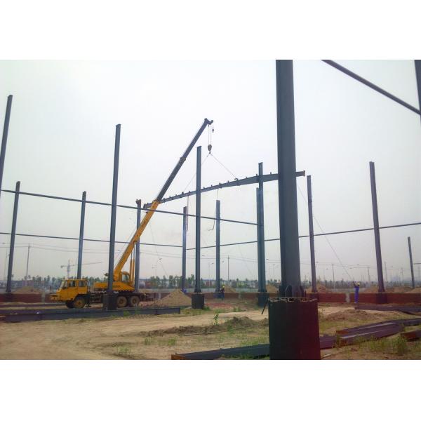 Quality Large Span Prefabricated Steel Frame Buildings For Commercial Logistics Base for sale