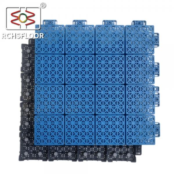 Quality 1.81cm Thick Outdoor Sports Tiles PP Interlocking Sports Flooring for sale