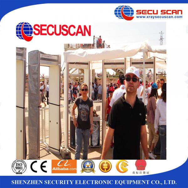 Quality Lcd Display Portable Door Frame Metal Detector Security Gate High Sensitivity for sale