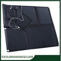 China Portable solar panel kits 60w, solar panel phone charger kits / 60w solar panel laptop charger for 12v battery etc factory