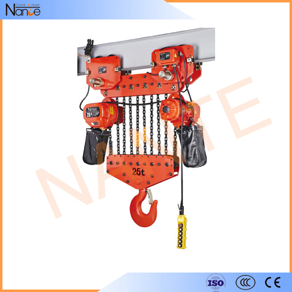 China Light Weight Electric Chain Hoist With Safety Hook , 250kg to 50ton factory