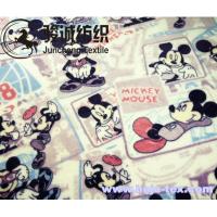 China Mickey Mouse Printed Flannel Baby Blanket Fabric Coral Fleece for apparel/bed sheet factory