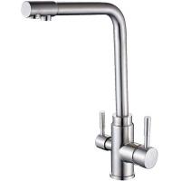 China Zinc Alloy Double Handle Water Saving Faucet , Water Tap Faucet Lead Free for sale