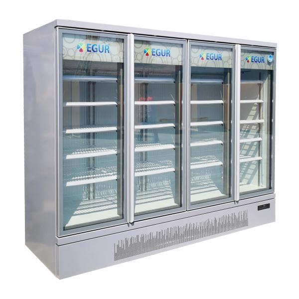 Quality 1700L Commercial 	Upright Glass Door Fridge Reach In Beverage Cooler CE for sale