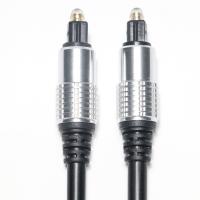 Quality Toslink Audio Cable Black PVC OD5.0 Aluminum Shell Plated Gold Ports HiFi Sound for sale