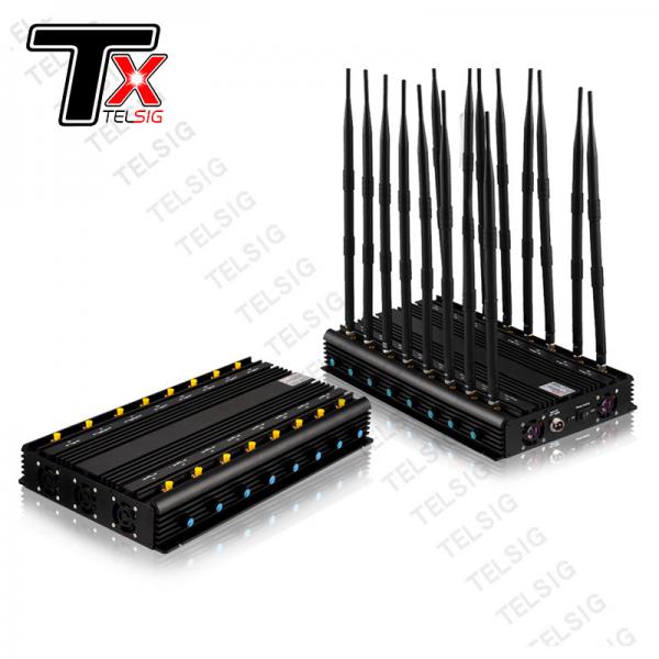 Quality Shield Cell Phone GSM 2G 3G 4G 5G Jammer 16 Band Jammer Desktop 2.4 ghz Wifi Signal Blocker For Home for sale