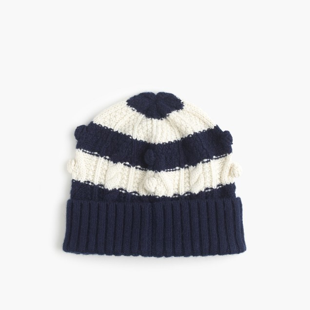 china Wool / Cashmere Cable Knit Hat / Cable Knit Beanie Hat Customized Color For Female