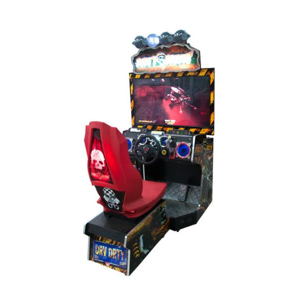 Quality Coin Operated Racing Game Machine , Dirty Drivin Arcade Machine With 42" LCD for sale