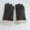 China Soft Warm Leather Shearling Gloves Double Faced Sheepskin Gloves Simple Design factory