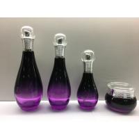 China Bowl- Shaped Glass Cosmetic Containers / Skin Care Lotion Bottles Packaging / Pump Bottles factory