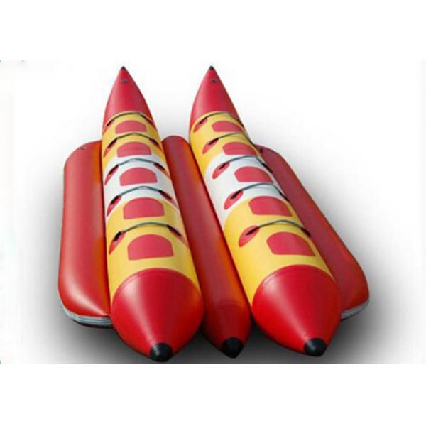 Quality Exciting PVC Tarpaulin Double Lane Inflatable Banana Boat Raft With 10 Seats for sale