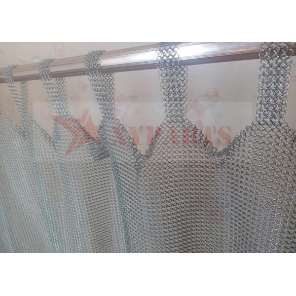 Quality Stainless Steel Ready To Hang Chainmail Curtain 0.8x7mm For Architecture Decoration for sale