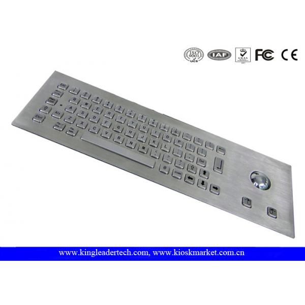 Quality Vandal Proof Stainless Steel Industrial Computer Keyboard With 64 Keys for sale