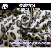 China 100% polyester printed Tiger stripes design warp knitting velboa fabric polyester fabric factory