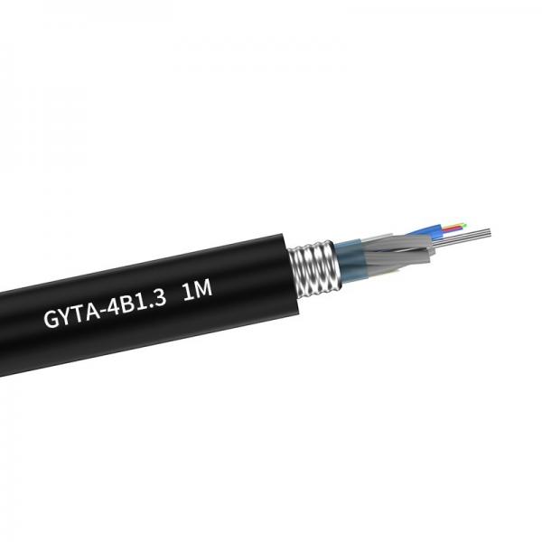 Quality Outdoor Single Mode 4 Core Ofc Cable GYTA Fiber Optic Cable for sale
