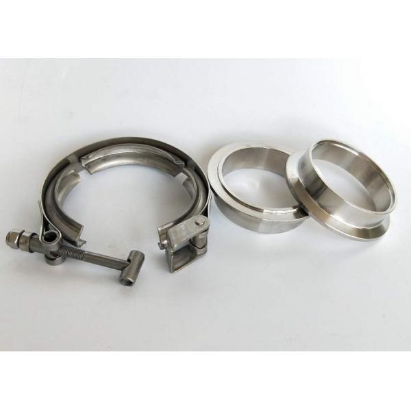 Quality Exhaust System V Bend Clamp Stainless Steel Spot Welded 4 Inch for sale